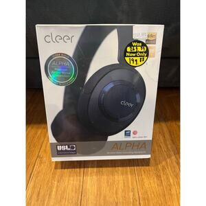 Cleer Audio Alpha Noise Canceling Bluetooth Over Ear Headphones Midnight Blue